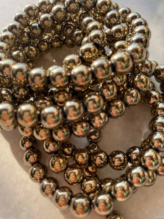 Bling with Gold Hematite