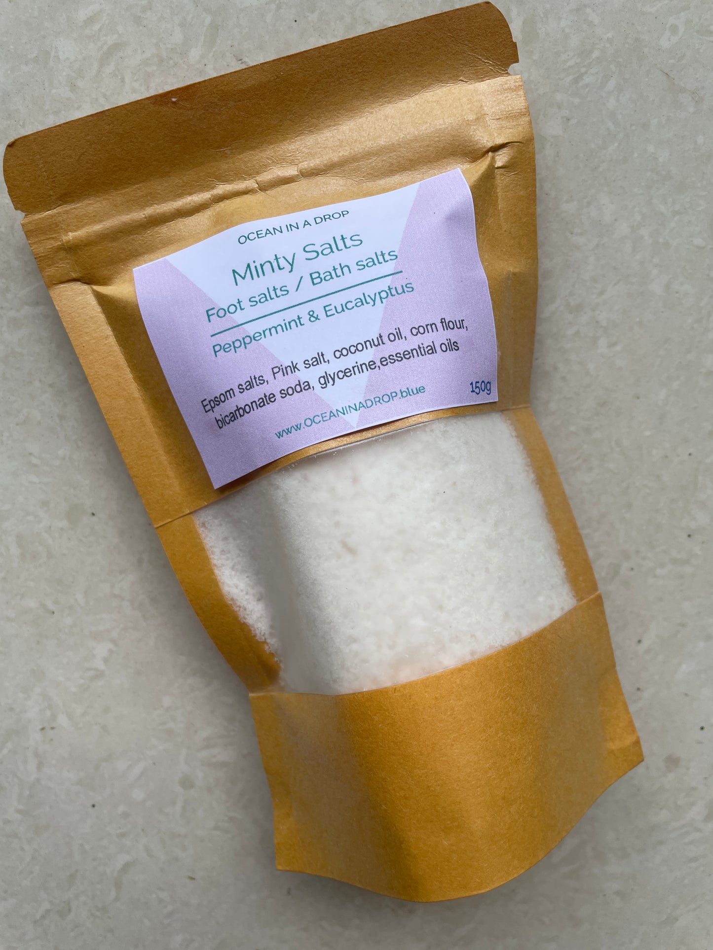 Minty monsoon bath/foot salts